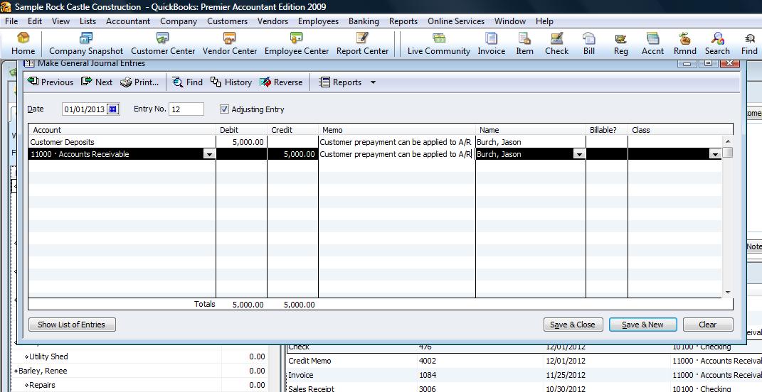 Quickbooks for mac 2010 deposits are not appearing the register